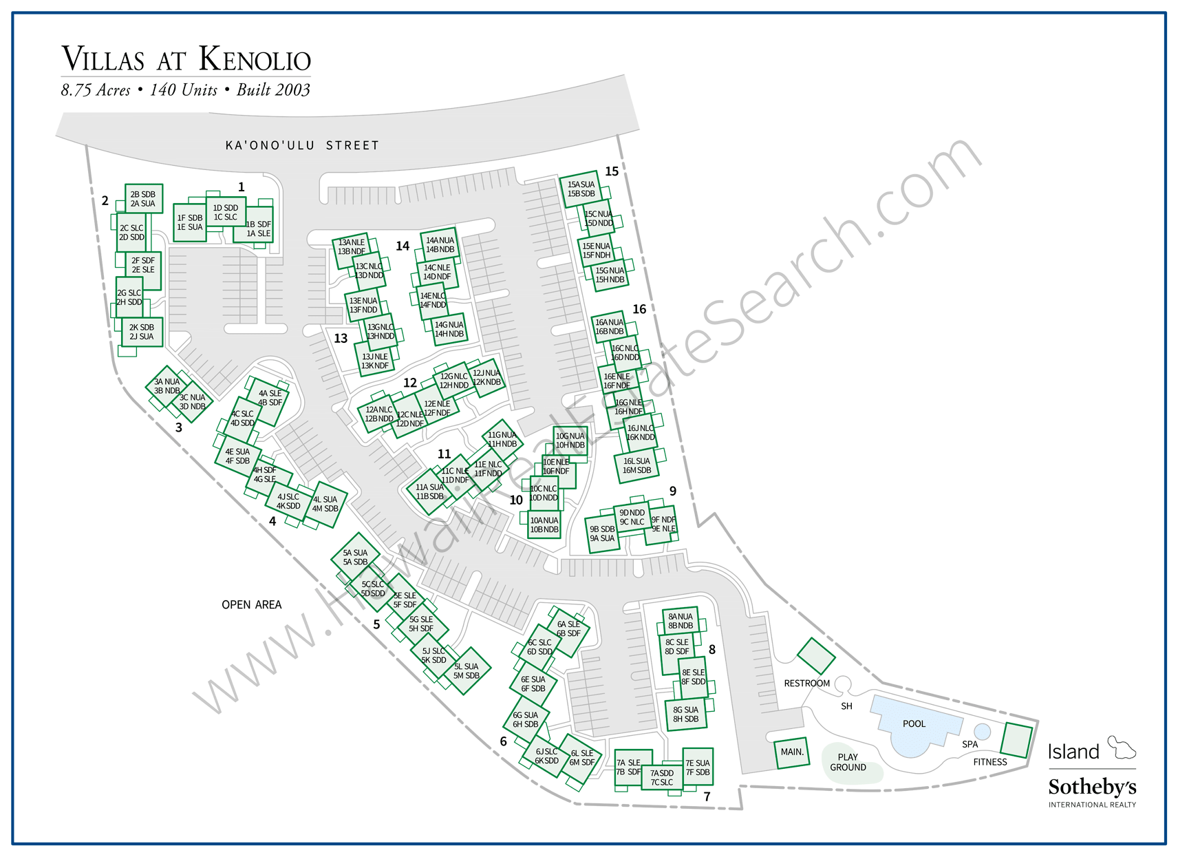 Map of Villas at Kenolio